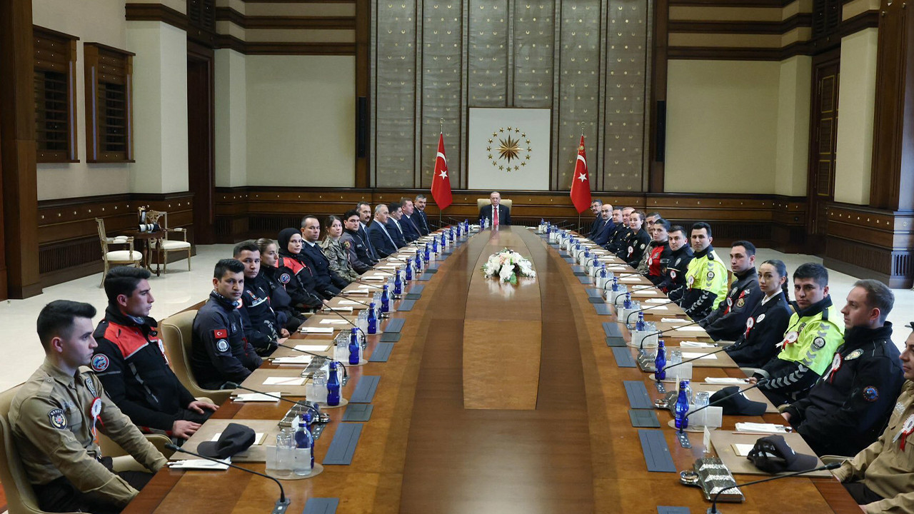 Cumhurbaşkanı Erdoğan, Türk Polis Teşkilatı heyeti…