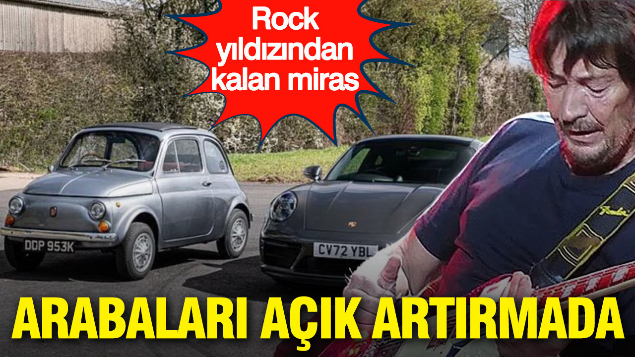 Rock yıldızından kalan miras: Arabaları açık artırmada