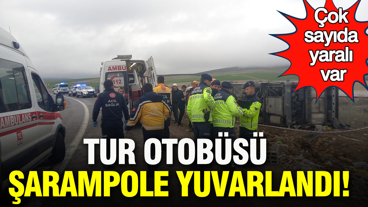 Tur otobüsü şarampole yuvarlandı: Aksaray’da feci kaza