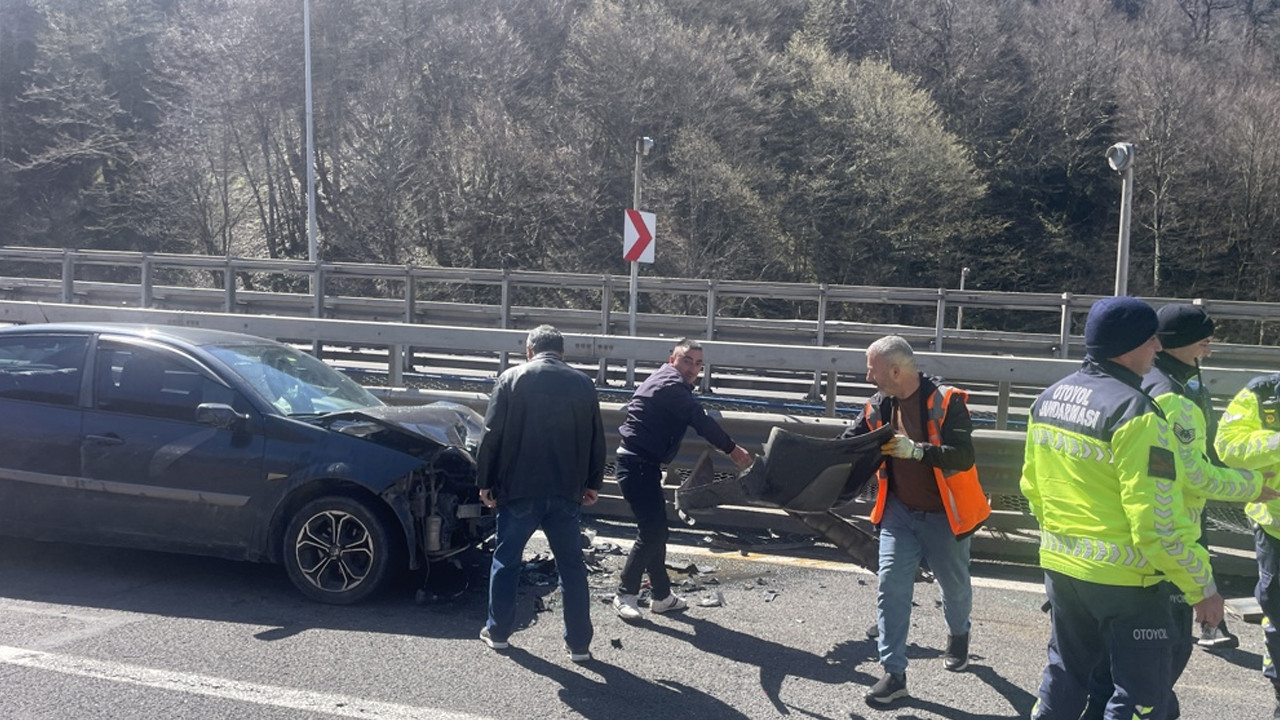 Anadolu Otoyolu'nda zincirleme kaza