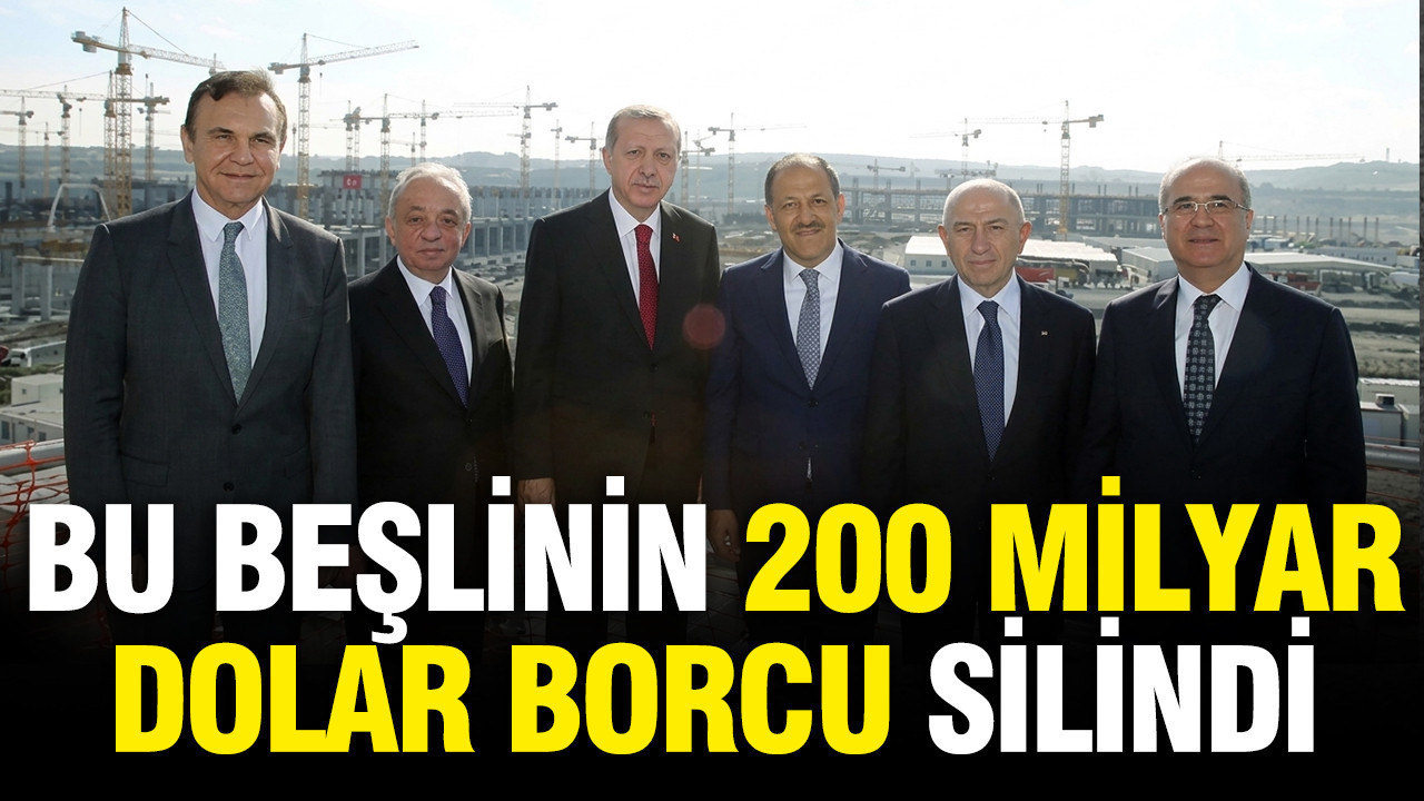 İktidara yakın 5 şirketin 200 milyar dolar vergi borcu silindi