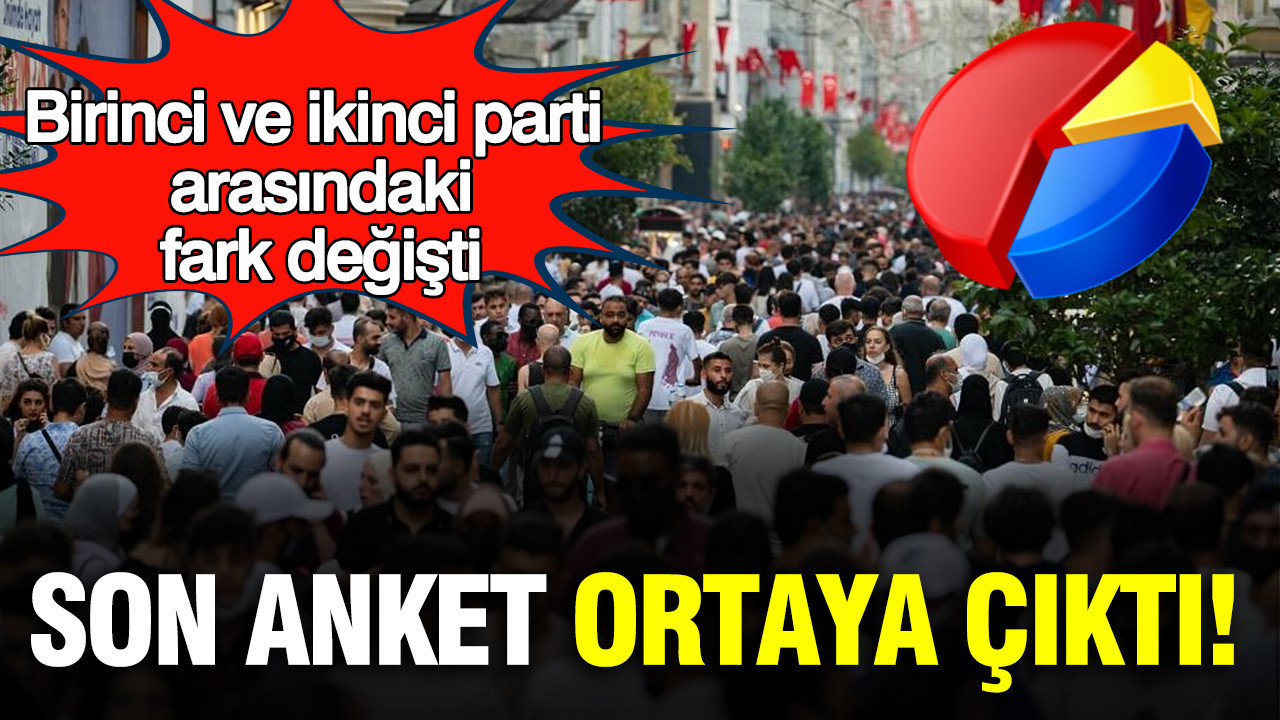 Son anket HBS Araştırma'dan: Birinci partiyle ikin…
