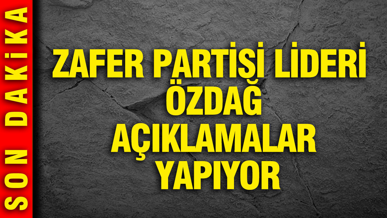 Ümit Özdağ açıklama yapıyor