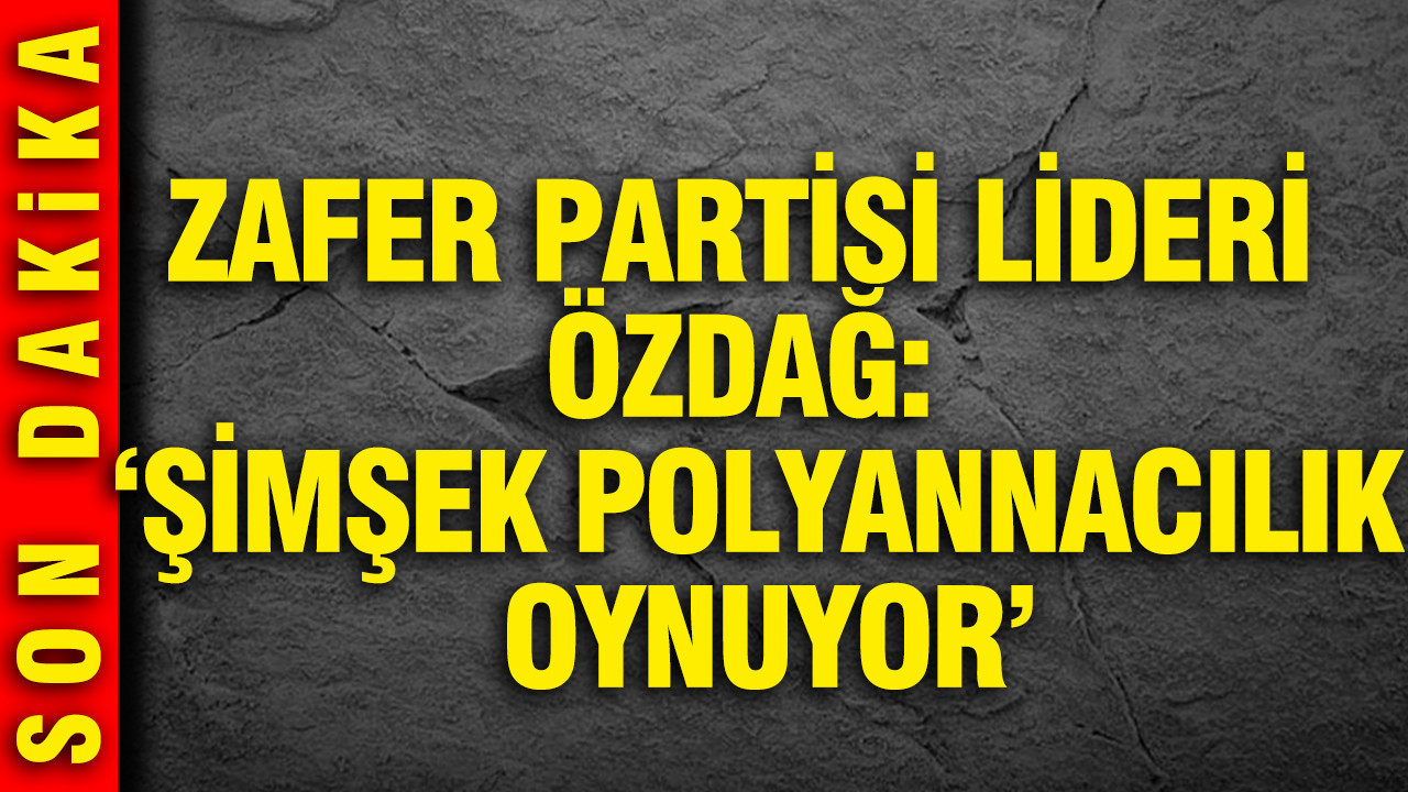 Ümit Özdağ: Üretim batıyor, Şimşek Polyannacılık oynuyor