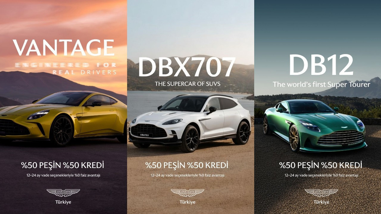 Aston Martin'den dev kampanya: Yüzde 50 peşin ve yüzde 0 faizli kredi imkanı