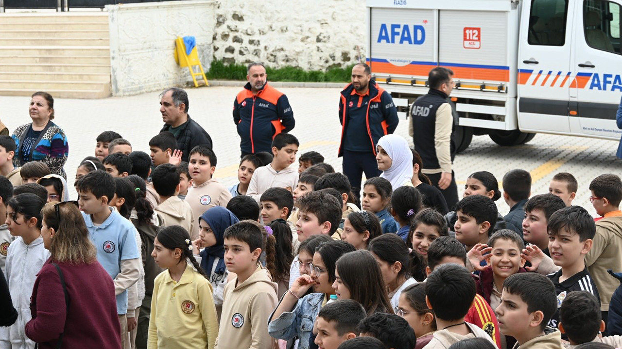 Elazığ’da öğrencilere afet bilinci aşılandı