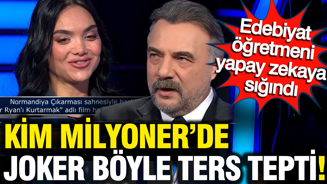 Hem yapay zeka kullandı, hem edebiyat öğretmeniydi: Milyoner’de o soruda tam facia yaşandı