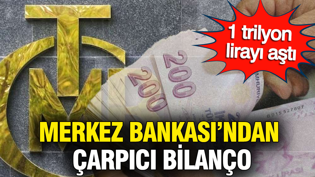 Merkez Bankası'ndan çarpıcı bilanço: 1 trilyon lirayı aştı