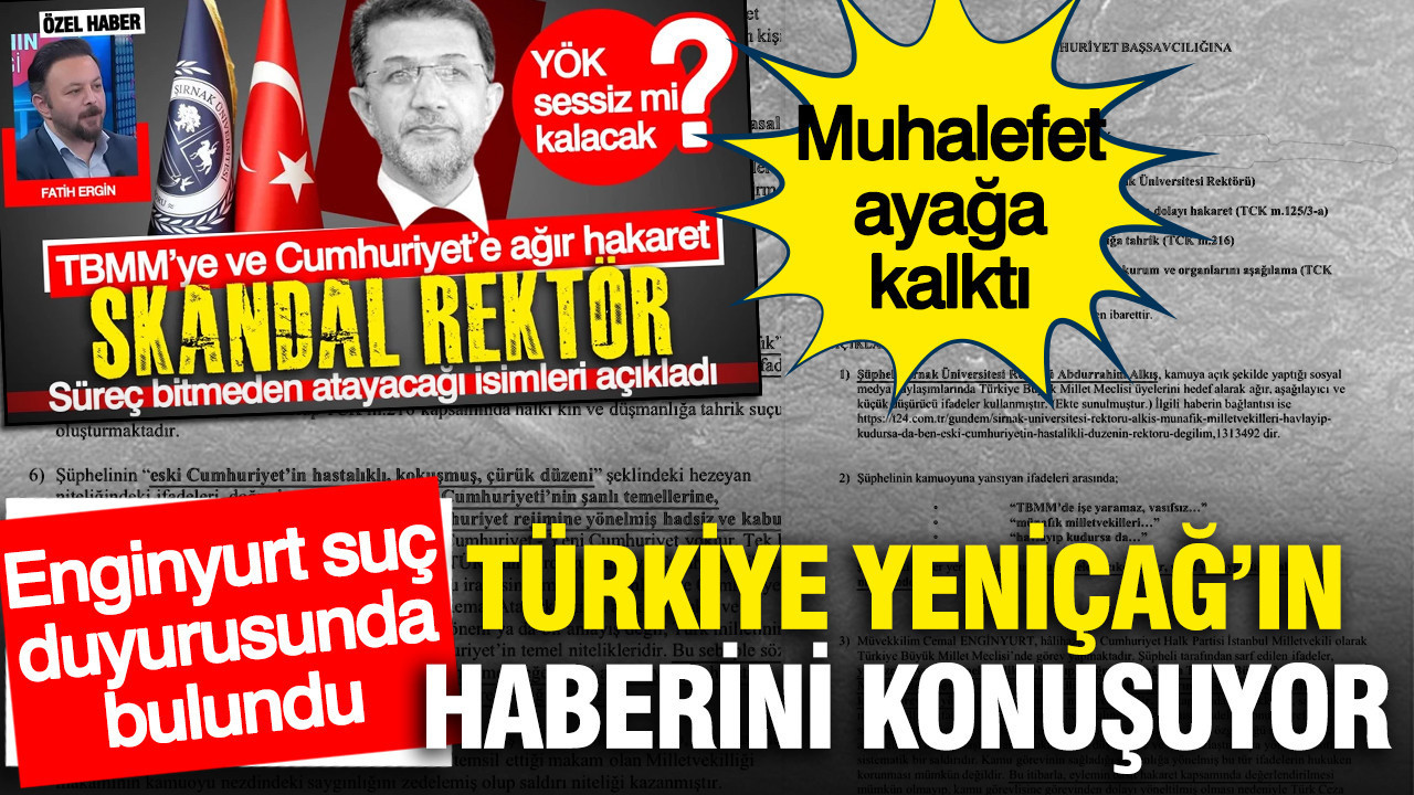 Türkiye YENİÇAĞ'ın haberini konuşuyor: Enginyurt suç duyurusunda bulundu
