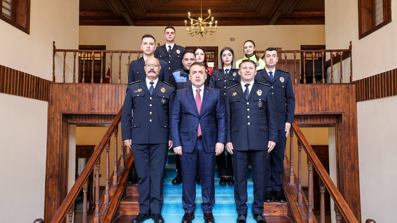 Vali Sözer Emniyet mensuplarını makamında kabul etti