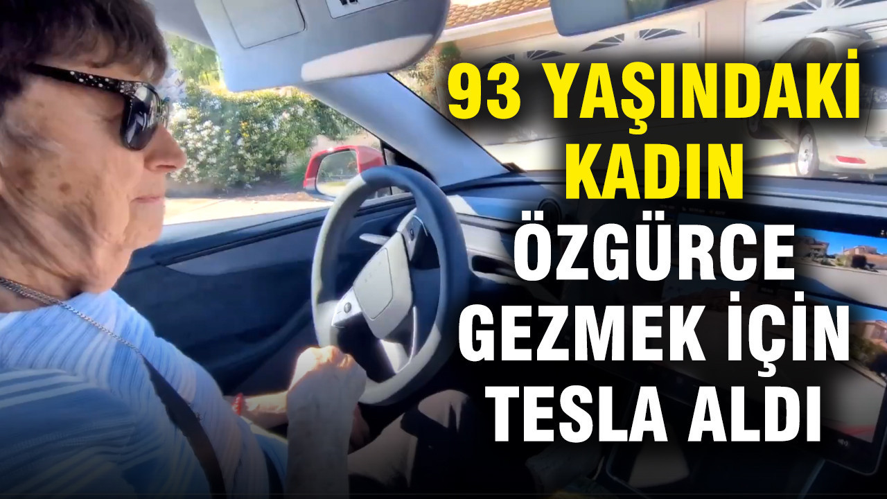 93 yaşındaki kadın özgürce gezmek için Tesla aldı