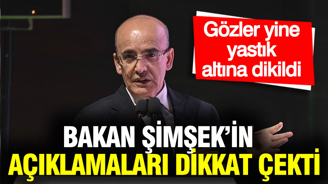 Bakan Şimşek'in açıklamaları dikkat çekti: Gözler yine yastık altına dikildi