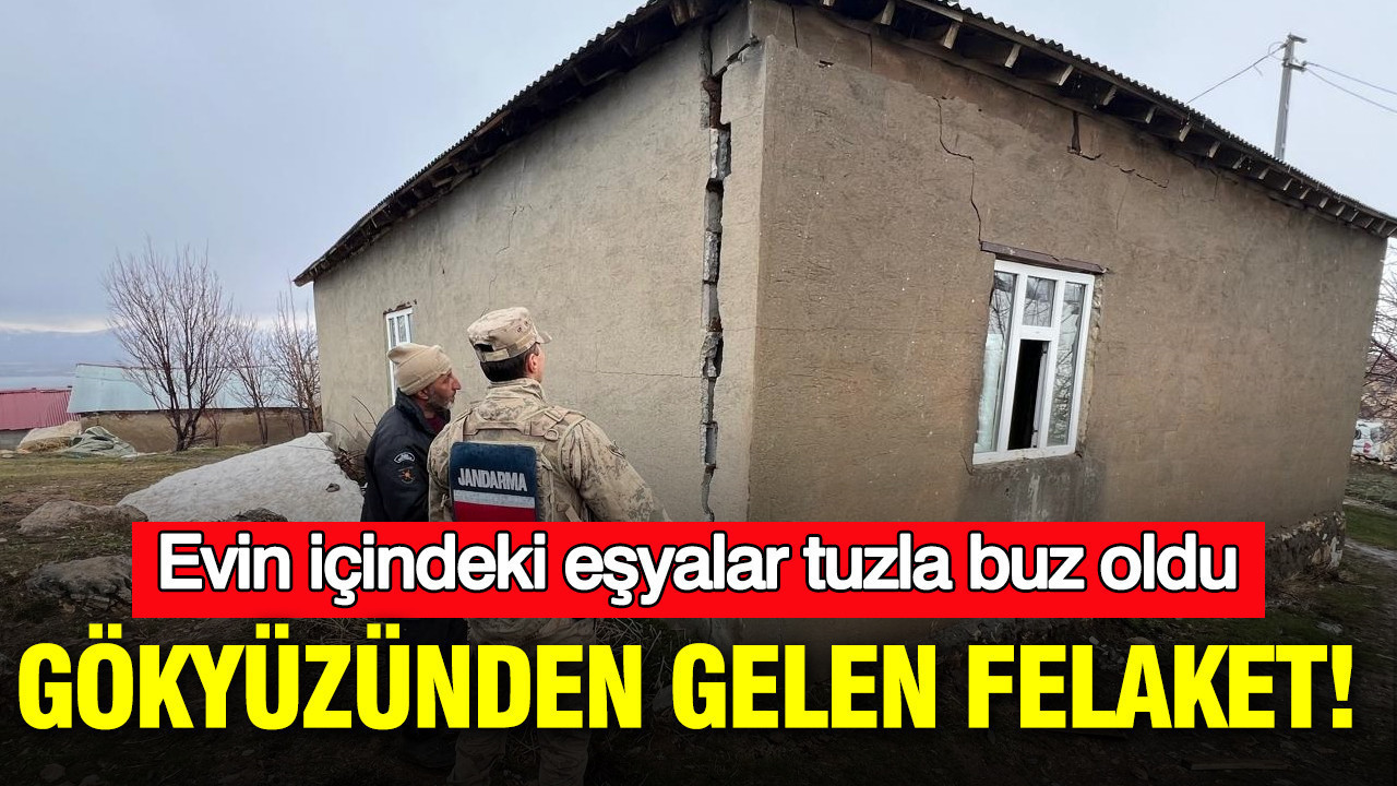 Gökyüzünden gelen felaket: Evin içindeki eşyalar tuzla buz oldu