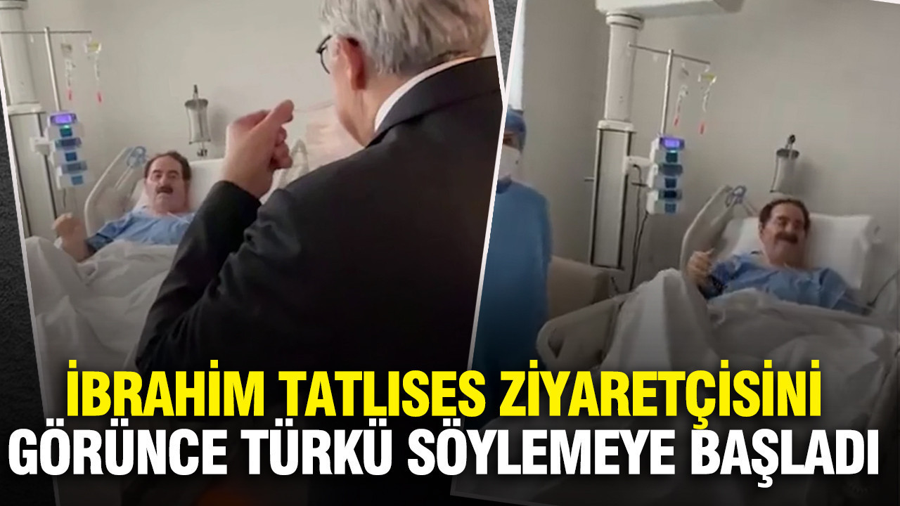 İbrahim Tatlıses ziyaretçisini görünce türkü söylemeye başladı