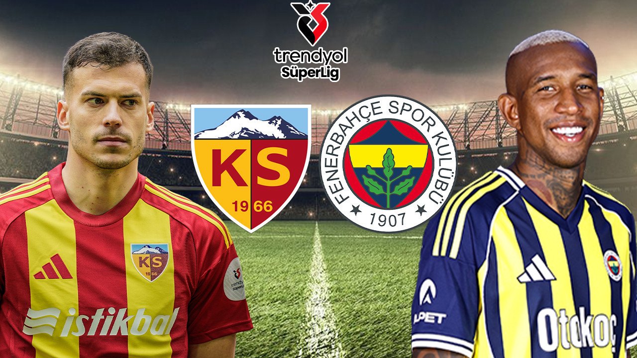 Kayserispor-Fenerbahçe maçının ilk 11’leri belli oldu