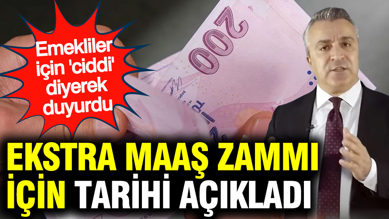 SGK uzmanı Özgür Erdursun emekli maaş ek zammı için tarih verdi