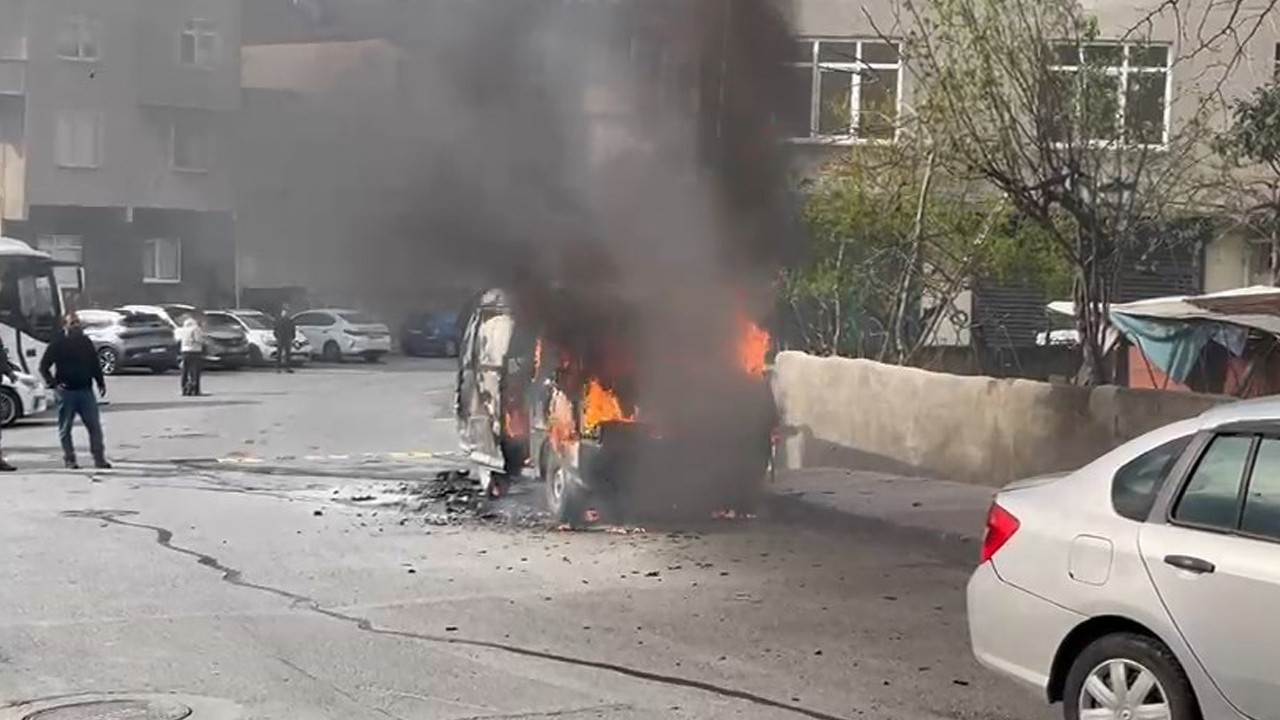 Sokak ortasında alev topuna döndü: Ataşehir’de korku dolu anlar