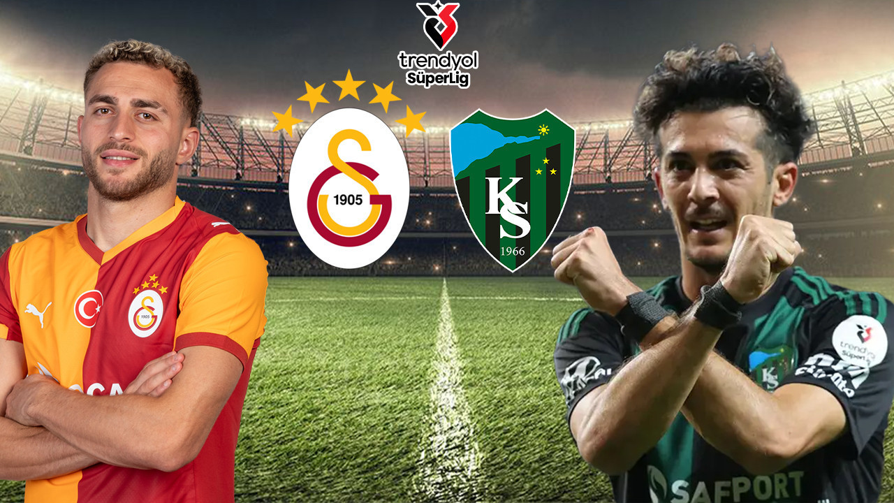 Galatasaray-Kocaelispor maçının ilk 11'leri belli oldu