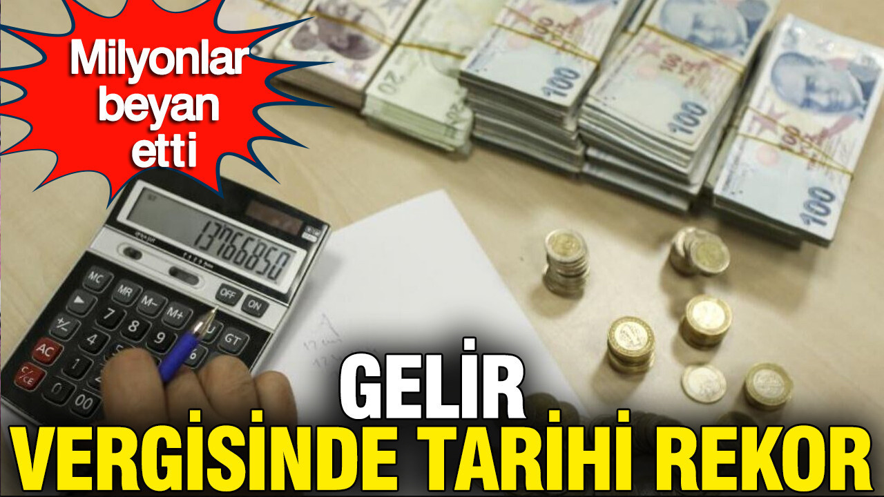 Gelir vergisinde tarihi rekor: 5,5 milyon beyanname verildi