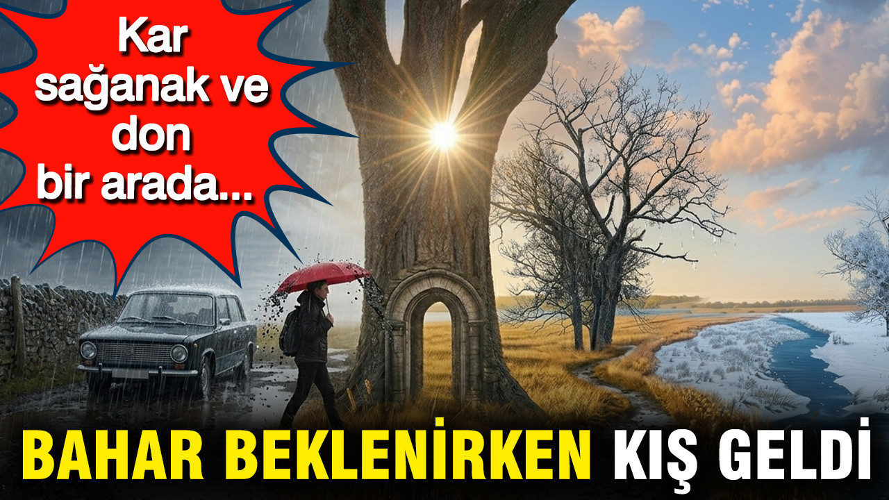 Bahar beklenirken kış geri geldi: Kar, sağanak ve don bir arada