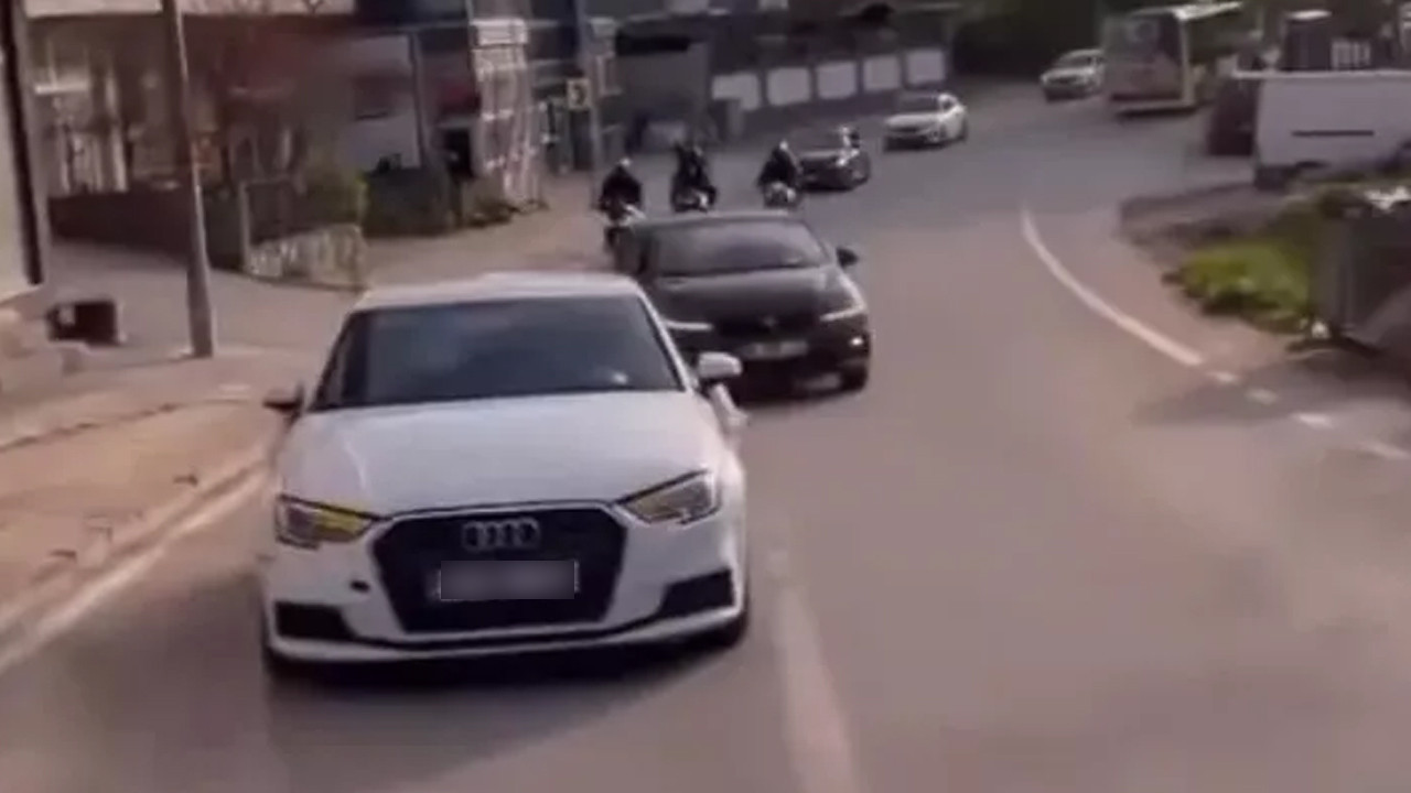 Bursa’da düğün konvoyunda tehlikeli hareketler