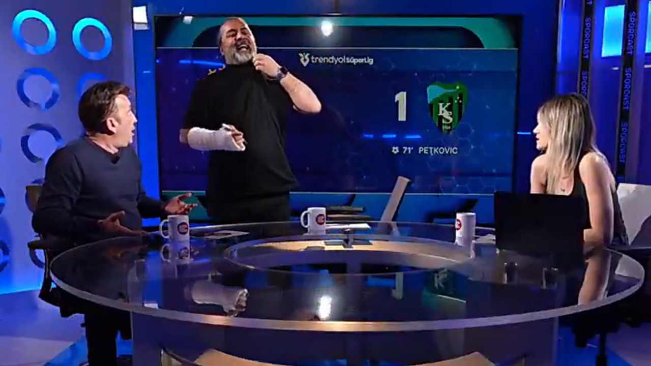 Galatasaray-Kocaelispor maçı sonrası canlı yayında kavga: Stüdyoyu terk etti