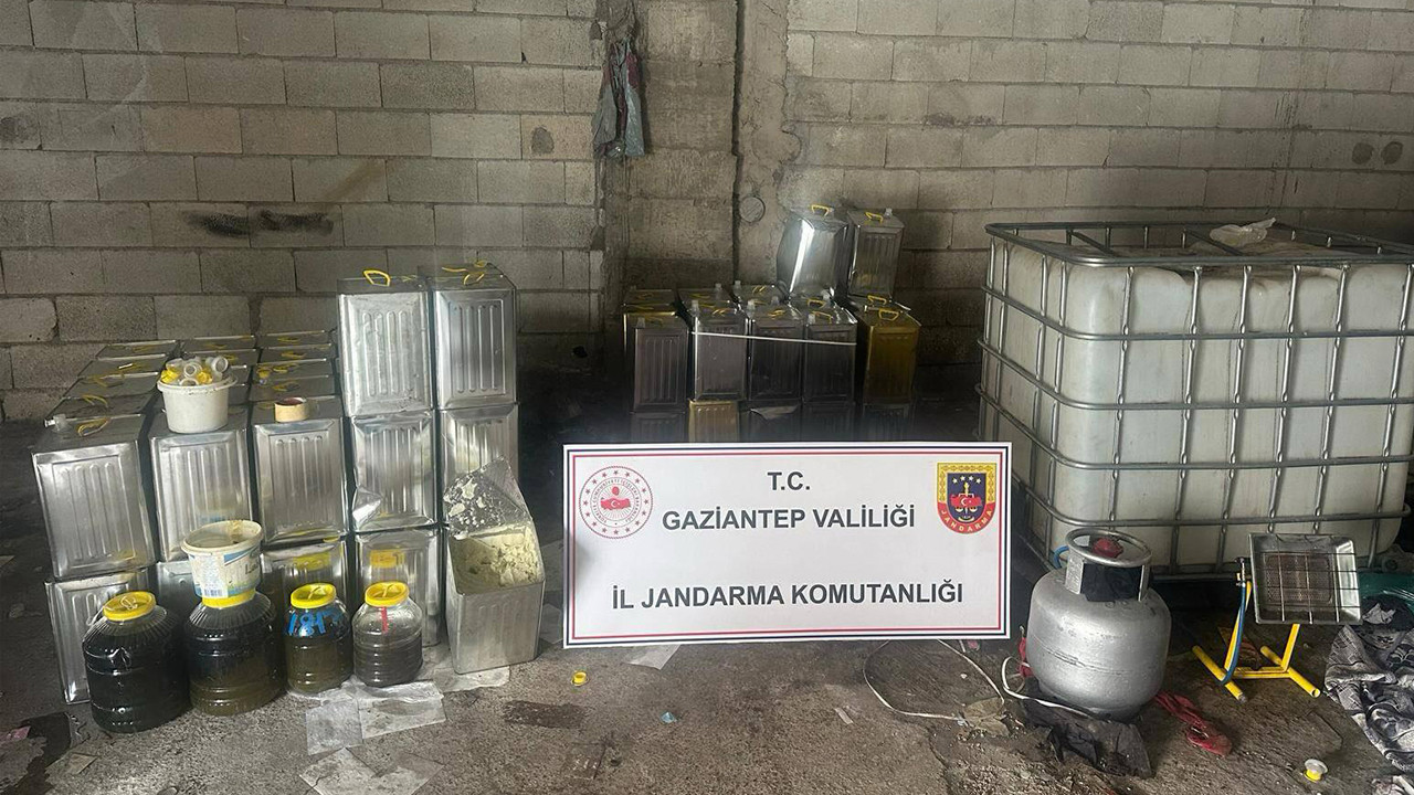 Gaziantep'te 1500 litre sahte zeytinyağı ele geçirildi