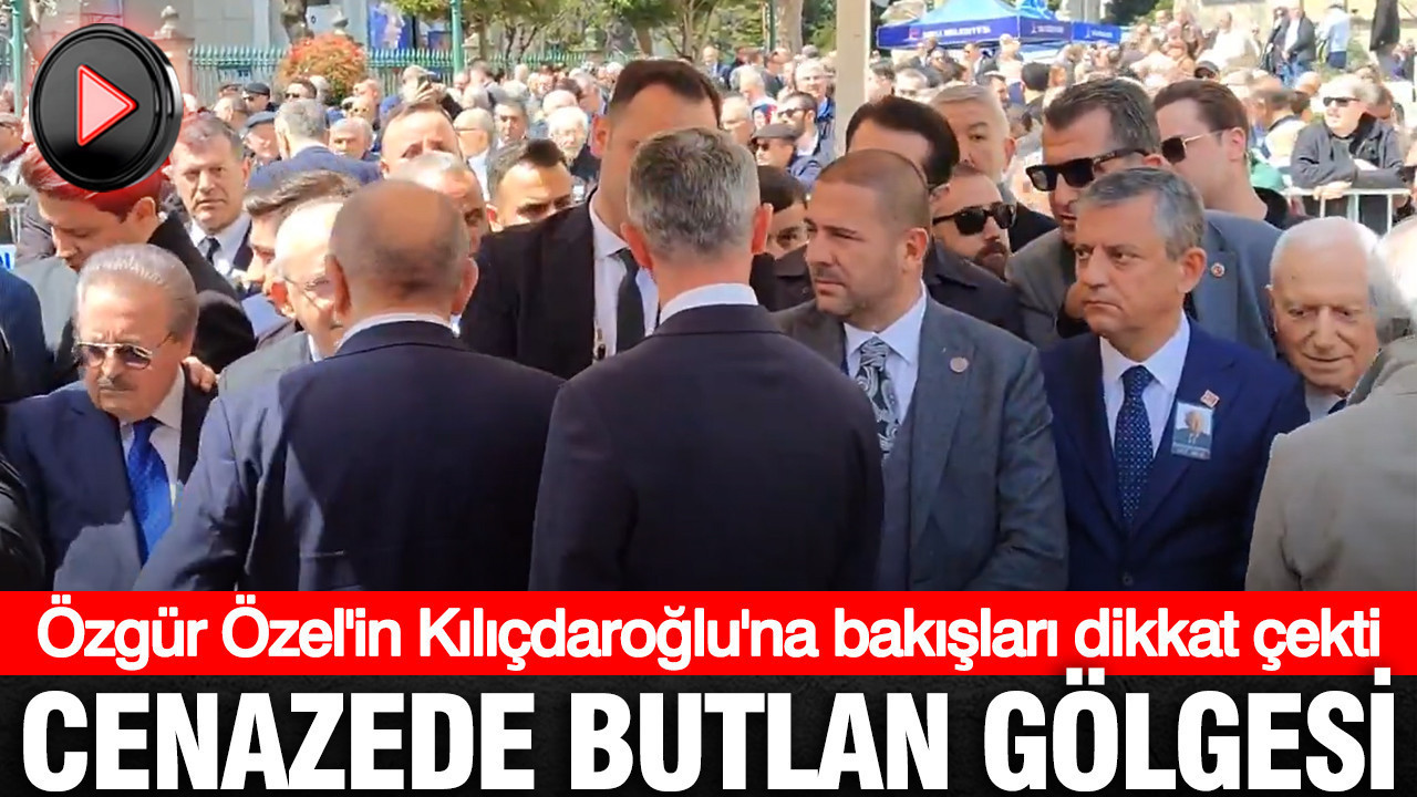 Özgür Özel'in Kılıçdaroğlu'na bakışı dikkat çekti: Cindoruk'un cenazesinde butlan gölgesi