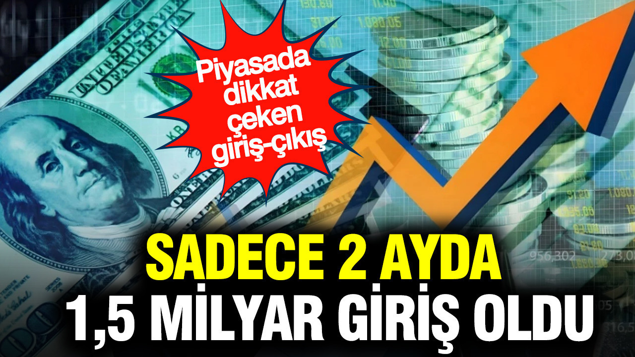 Piyasada dikkat çeken giriş-çıkış: Sadece 2 ayda 1,5 milyar giriş oldu