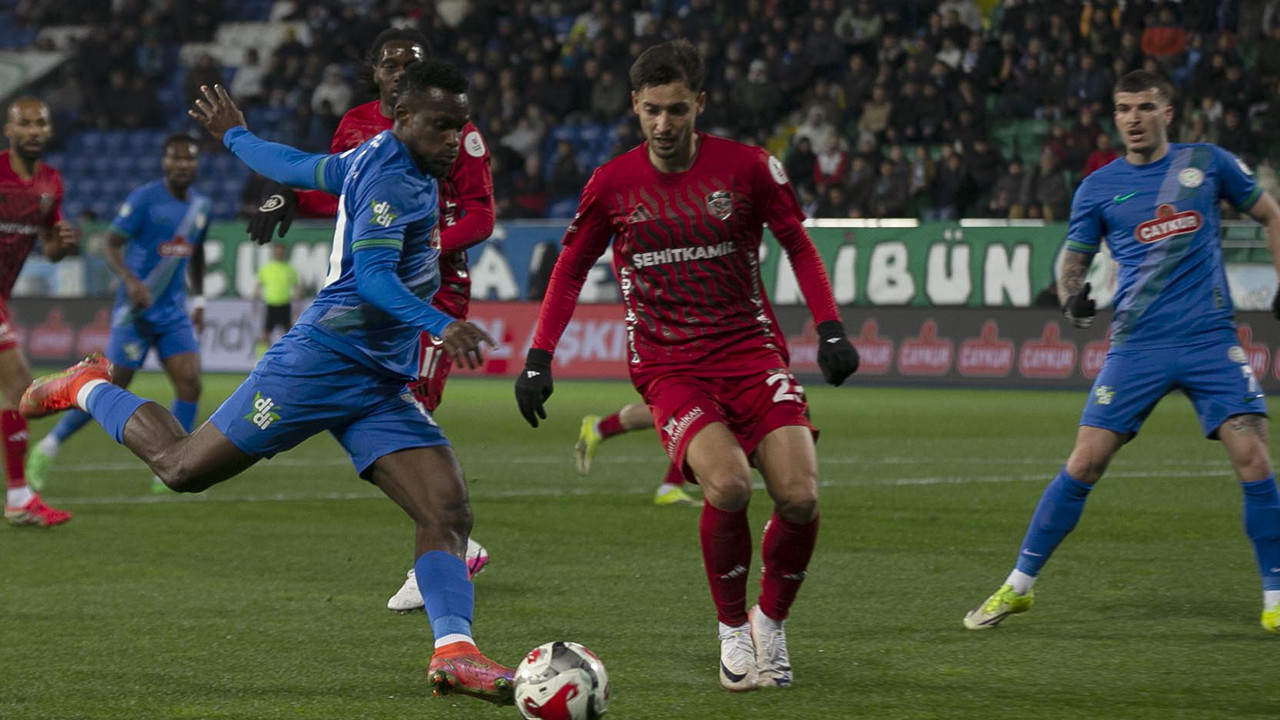 Rizespor geriden gelerek 2 dakikada 2 golle Gaziantep FK'yı yendi