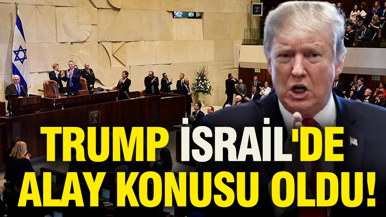 Trump İsrail'de alay konusu oldu