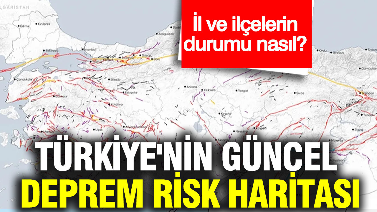Türkiye'nin güncel deprem risk haritası: İl ve ilçelerin durumu nasıl?