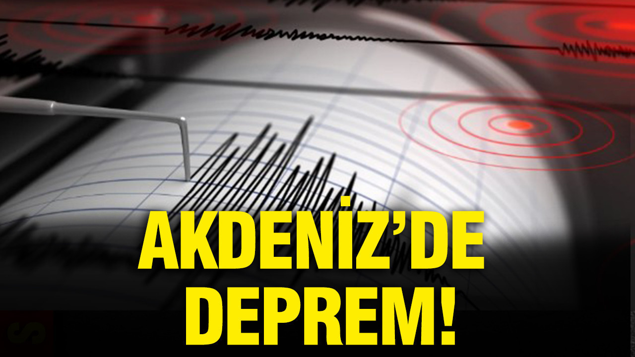 Akdeniz'de deprem