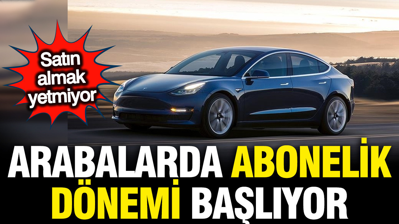 Arabada abonelik şoku: Koltuk ısıtma ve şerit takip artık ücretli