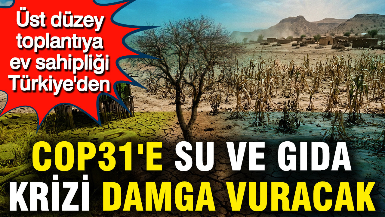 COP31'e su ve gıda krizi damga vuracak: Üst düzey toplantıya ev sahipliği Türkiye'den