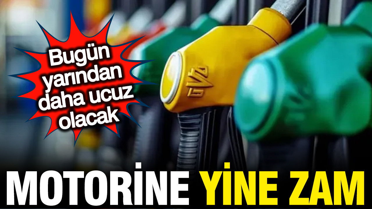 Motorine zam geliyor; Bu gece pompaya yansıyacak