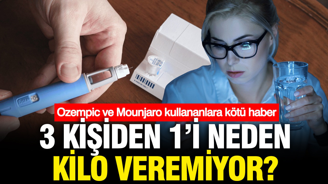 Ozempic ve Mounjaro kullananlara kötü haber: 3 kişiden 1'i neden kilo veremiyor?