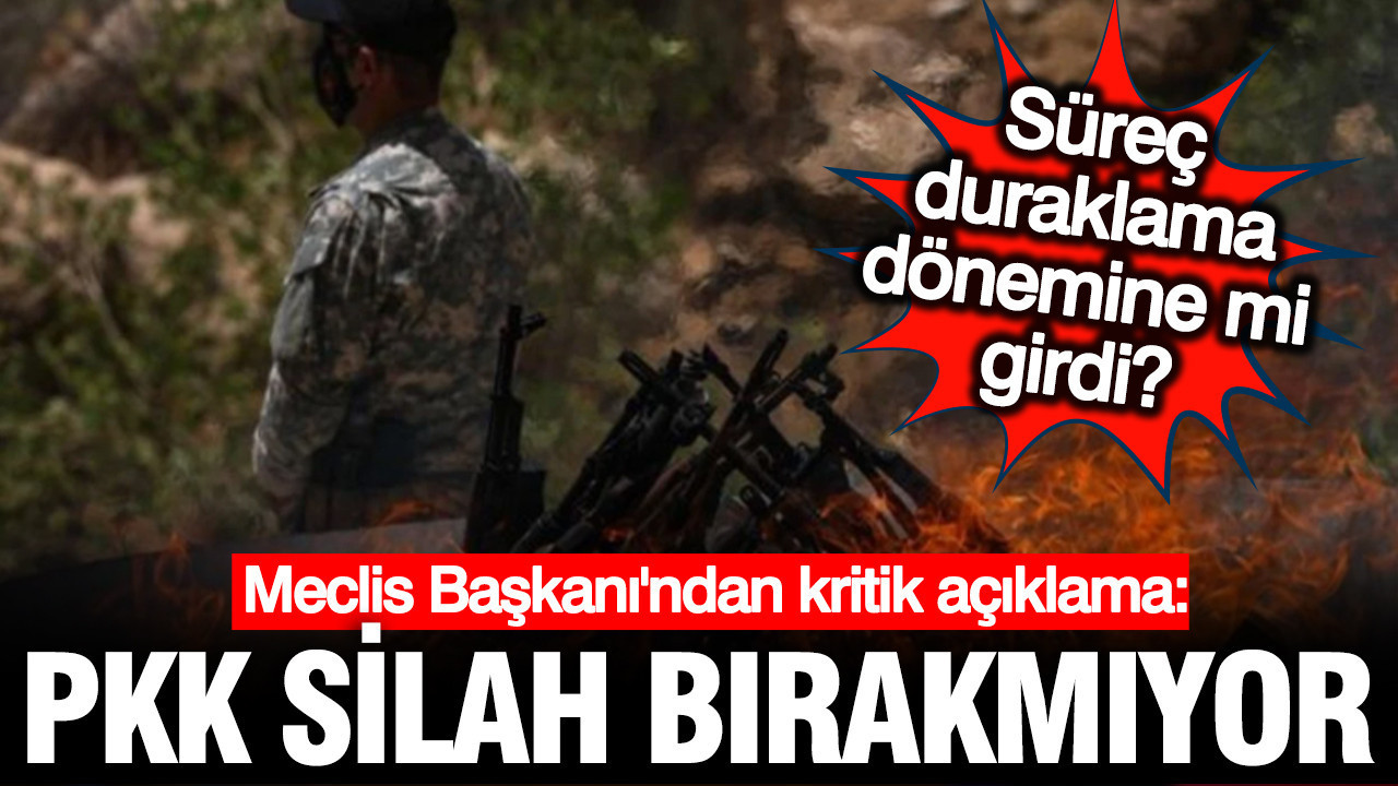 TBMM Başkanı'ndan kritik çözüm süreci açıklaması: Silah bırakmada sorunlar var