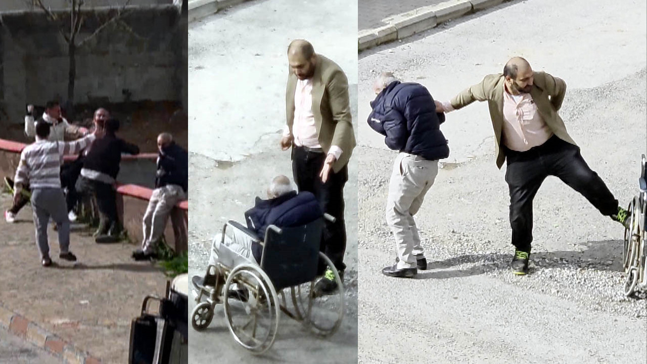 Engelli babasına böyle davrandı: Mahallenin gençleri dayanamayıp müdahale etti