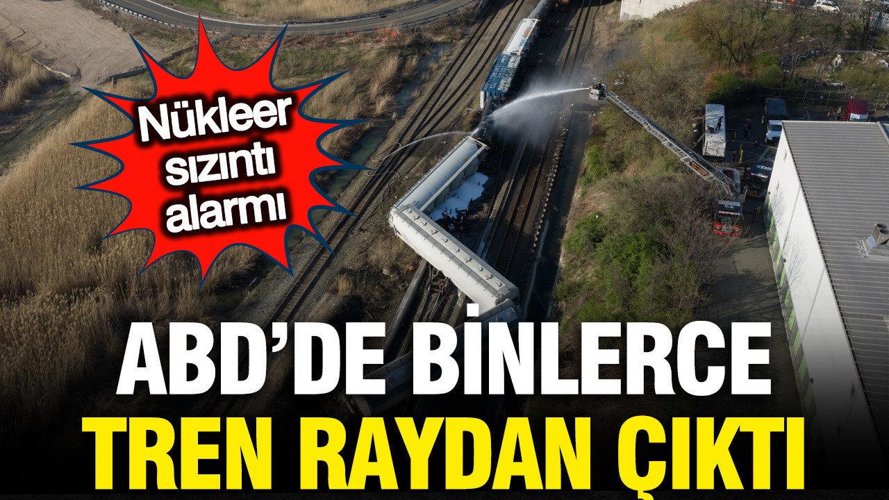 New Jersey'de yük treni raydan çıktı: Kimyasal sızıntı tehlikesi
