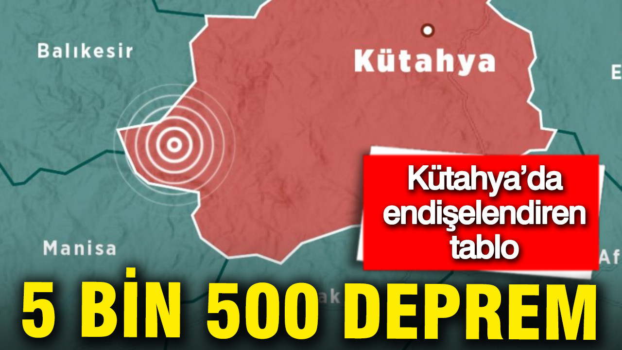 Kütahya’da endişelendiren tablo: 1 yılda 5 bin 500 deprem
