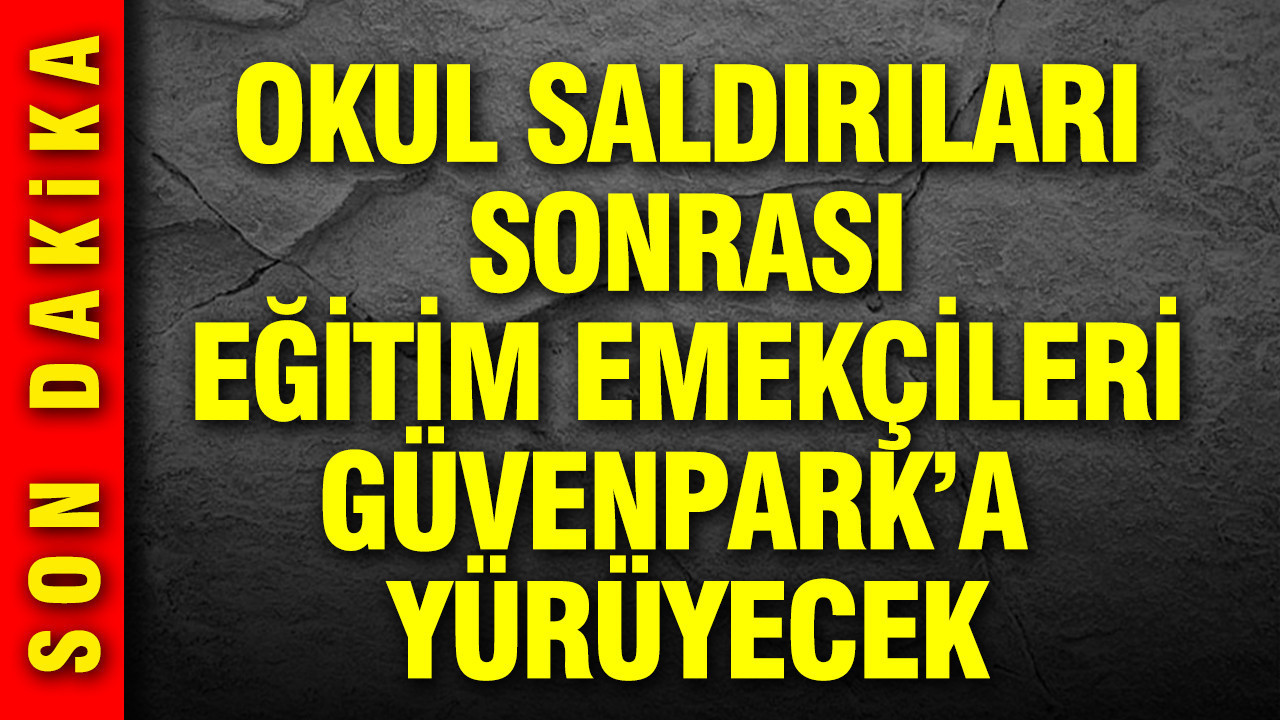 Öğretmenler Güvenpark'a yürüyecek