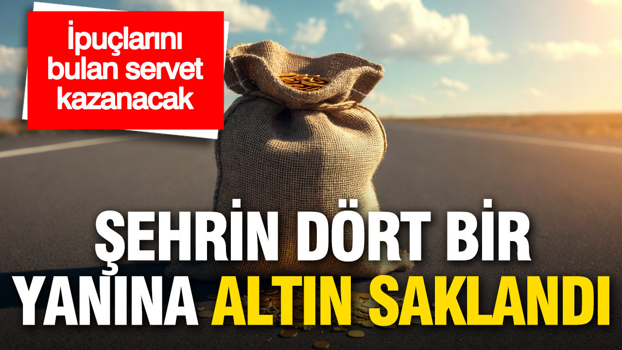 Şehrin dört bir yanına hazine saklandı: İpuçlarını bulan servet kazanacak