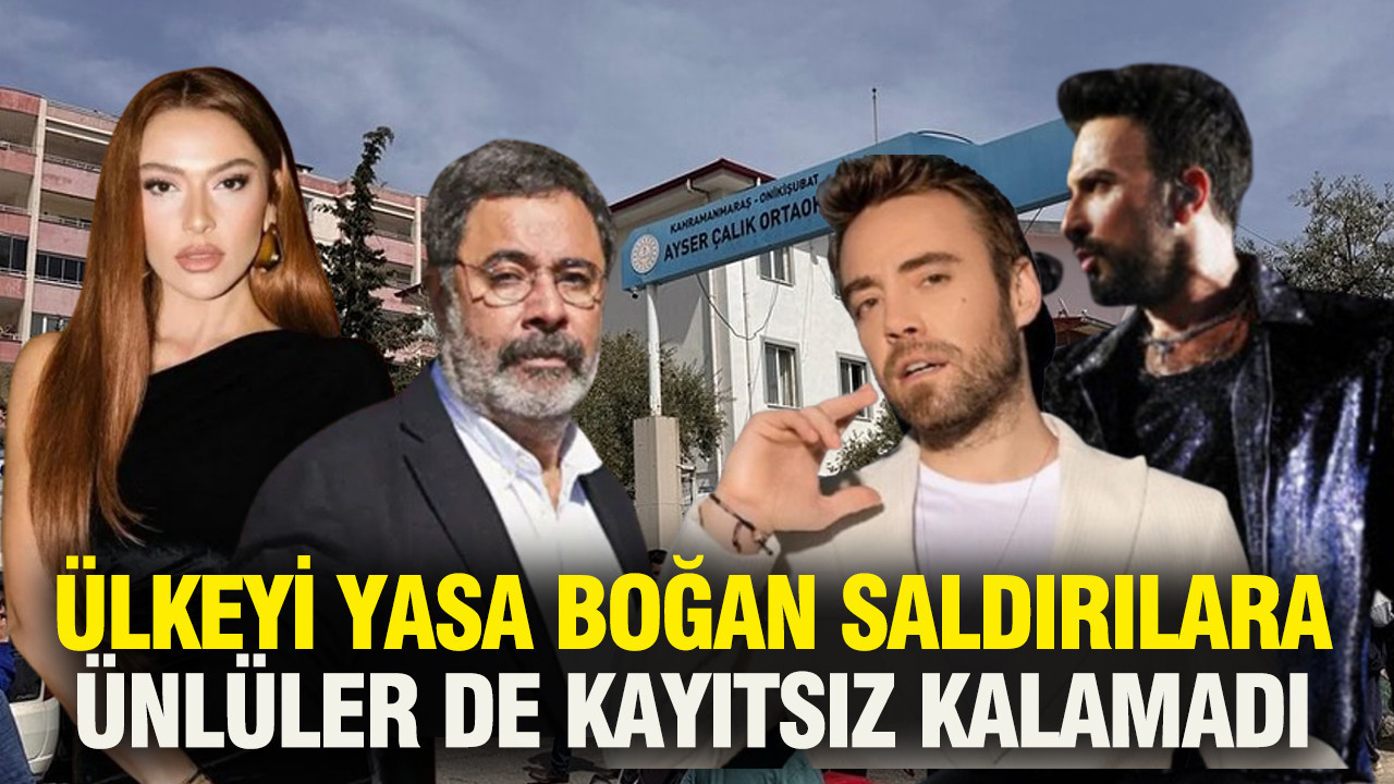 Ülkeyi yasa boğan saldırılara ünlüler de kayıtsız kalamadı