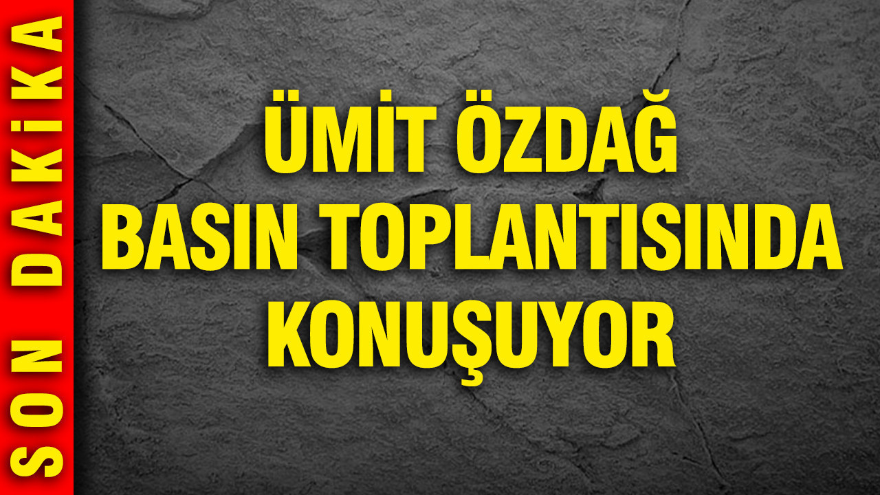 Zafer Partisi Genel Başkanı Ümit Özdağ konuşuyor