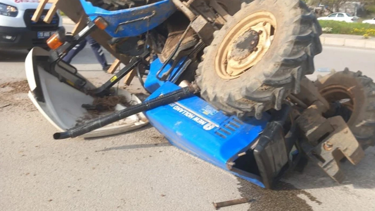 Çorum-İskilip yolunda feci kaza: Traktör devrildi, yaralı var
