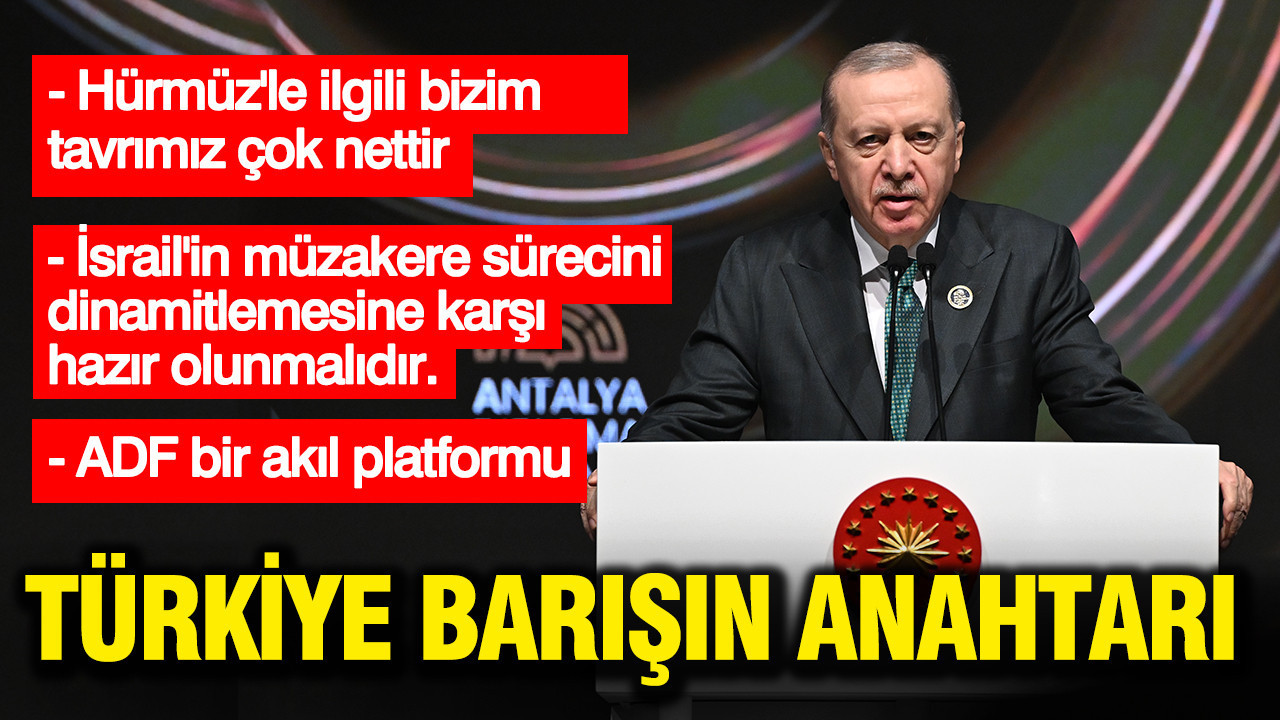 Cumhurbaşkanı Erdoğan: İsrail'in müzakere sürecini dinamitlemesine karşı hazır olunmalıdır