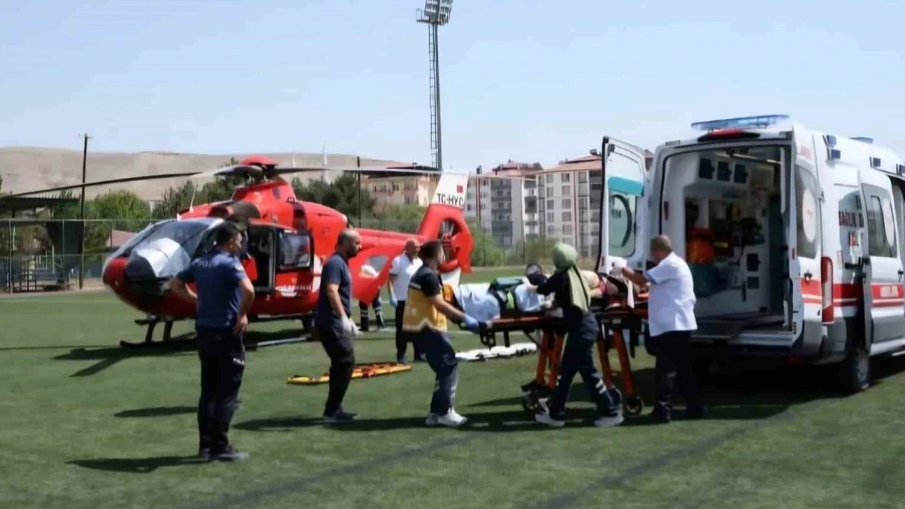 Nefesi kesilen genci kurtarmak için gökyüzü hareketlendi: Dakikalarla yarışıldı