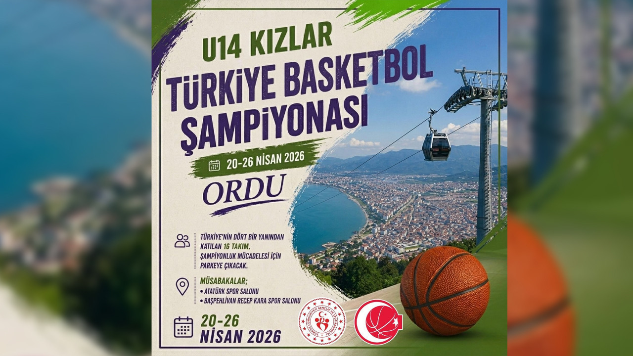 Ordu U14 Basketbol Şampiyonasına ev sahipliği yapacak