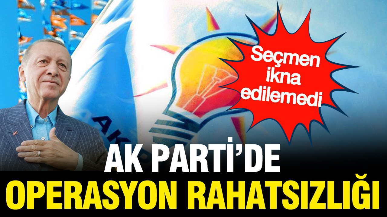 AK Parti'de operasyonlar ters tepti: Seçmen partiden uzaklaştı; Erdoğan neşteri vurdu